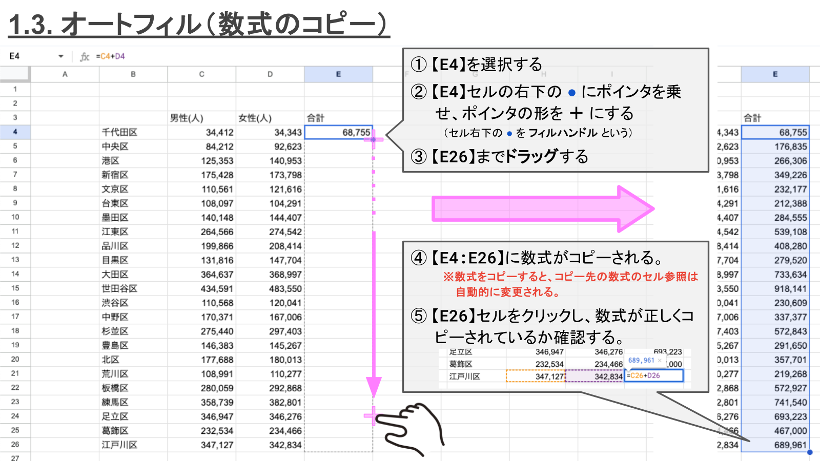 1-2. 表計算の基礎 | スプレッドシート実習